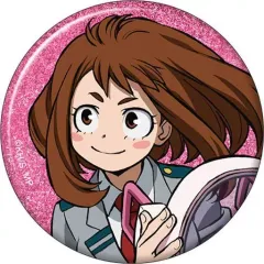 【中古】バッジ・ピンズ 麗日お茶子(背景ピンク) 「僕のヒーローアカデミア キャラバッジコレクション いざ、出発!」