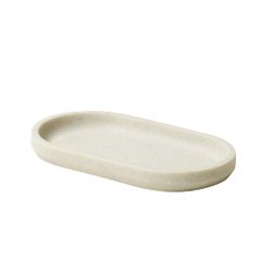 【人気商品】(イデアコ) 卓上 文具 小物 トレー 幅18奥行10高さ2.2cm ideaco tray stone sand white (トレイ ストーンサンドホワイト)