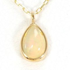 K10YG　ネックレス　necklace　オパール　総重量約0.5g　約40cm