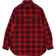 古着 ラルフローレン Ralph Lauren POLO by Ralph Lauren チェック柄 長袖 ボタンダウン ライトネルシャツ メンズM/eaa358438