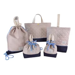 ☆ Beige ☆ 入園入学5点セット 入園 レッスンバッグ セット 入学 手提げ バッグ 上履き入れ 5点セット トートバッグ 男の子 女の子 小学校 幼稚園 かばん カバン 体操着 体操服入れ シューズケース 巾着袋 コップ袋 お弁当袋 通園 通学