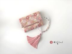 再販‼︎  お念珠入れ　ポケット付き　高級金襴…梅づくし《送料無料》