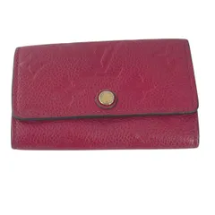 【中古】 LOUIS VUITTON ルイ・ヴィトン キーケース ミュルティクレ6 モノグラム アンプラント レッド M63708 TN2149 6連 鍵 レディース 25006164MY