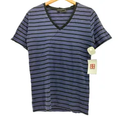 ディーゼルブラックゴールド DIESEL BLACK GOLD Vネック ボーダーS/S Tシャツ レディース import：XS 