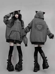 GALFY x IMVAL コラボ パーカー スタッズ トライバル柄 - メルカリ