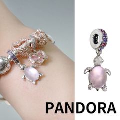 PANDORA シルバーバングル ハート型留め具　ショッパー付き 41bybUX61TL.jpg_BO30,255,255,