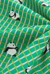 パンダ柄　パンダ　生地　ハンドメイド　ハギレ