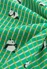パンダ柄　パンダ　生地　ハンドメイド　ハギレ