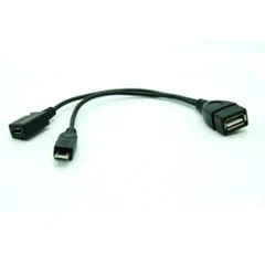OTGケーブル micro USB-USB A メス 19cm [定形外郵便、送料無料]mer001