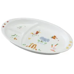 NARUMI(ナルミ) 子供用 食器 皿 プレート みんなでたべよっ! 径28cm 出産祝い お食い初め 離乳食 ギフト オーブン 電子レンジ 食洗機対応 日本製 40433-5554