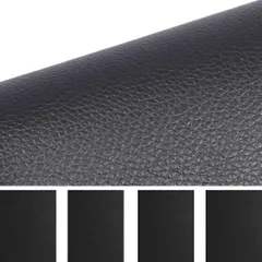 ATAK 合皮 補修シート 黒 A4サイズ 4枚 レザーシート 柔らかい 貼れる レザーシート(ブラック 30cm×20cm 4枚)