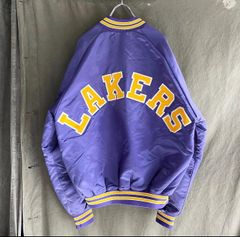 ヴィンテージ chalk line レイカーズ　スタジャン 【L】starter