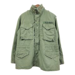 USA製 ALPHA INDUSTRIES アルファ インダストリーズ M-65 フィールドジャケット ミリタリー オリーブ (メンズ M) 中古 古着 Q8973