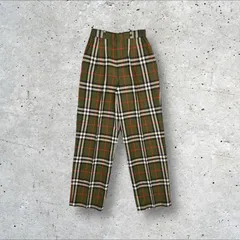 90s 日本製　チェック　スラックス　ヴィンテージ　ビンテージ　古着　レトロ 古着 90s USA製 Polo Ralph Lauren アソート チェック サイド