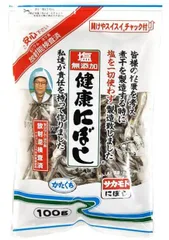 サカモト 塩無添加健康にぼし 100g (国産 食べる小魚 煮干し 乾物)のサムネイル