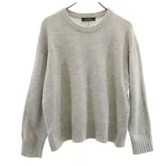 nano universe ナノユニバース 長袖 セーター F グレー ニット レディース 古着