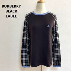 Burberry/バーバリー ノバ チェック サマー ニット カットソー 黒