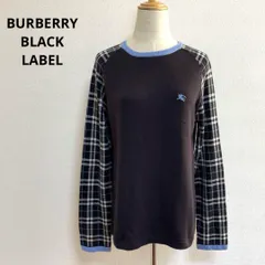 BURBERRY BLACK LABEL バーバリー 黒 チェック柄 ニット 2