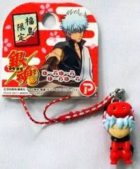 中古】キーホルダー・マスコット(キャラクター) 坂田銀時(赤ベコ) 根付