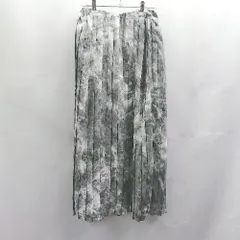 ◇ ⊂ JEANASIS ジーナシス ロング プリーツ スカート サイズF グレー レディース E  【1503310008906】