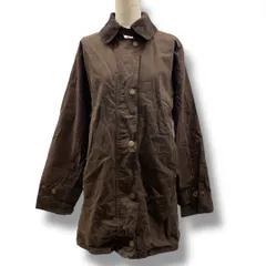 OXFORD BLUE CLASSICS オックスフォードブルー オイルドジャケット ハンティングジャケット アウター ヴィンテージ コットン 綿 英国製 茶色 ブラウン 38サイズ レディース 冬 ゴーゴー古着久喜倉庫店 No.1151Y