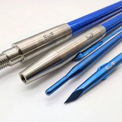 SeaF(シーフ) 手銛  3.5ｍ  チョッキ式 フルチタン/フルカーボン ２本継  ヤス  spearfishing 魚突き