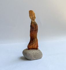 抽象鑑賞石オブジェ 人物像 佇まい観音像自然石 - メルカリ
