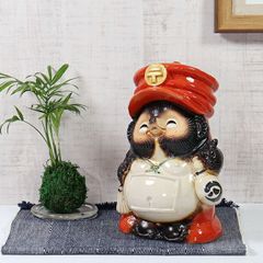 縁起物 信楽焼 赤いちゃんちゃんこ たぬき 八相縁喜 商売繁盛 家内安全
