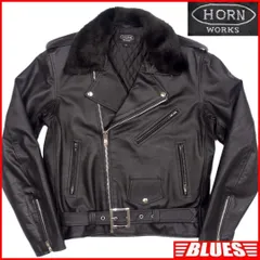 ホーンワークス ライダースジャケット 本革 ダブル レザージャケット NS263