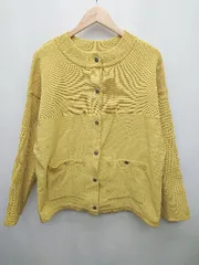 ◇ BONLECILL ボンルシール ニット セーター 長袖 ブルゾン ジャンパー サイズF イエロー レディース P  【1403180002717】のサムネイル