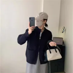 ☆ ブラック ☆ フリーサイズ ☆ ニットカーディガン レディース カーディガン ジップアップ カーデガン ニットカーディガン ニットジャケット ニット レディース 長袖 あったか 秋 冬 秋冬 春 春秋 おしゃれ かわいい 無地 シンプル ダブルジップ