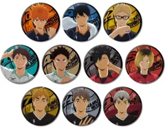 【中古】バッジ・ビンズ 全10種セット 「ハイキュー!! ラメキラカンバッジコレクション」