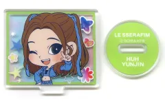 【中古】アクリルスタンド・アクリルパネル ホ・ユンジン/スクエア・上半身 アクリルスタンド 「セガ ラッキーくじ LE SSERAFIM」 C賞