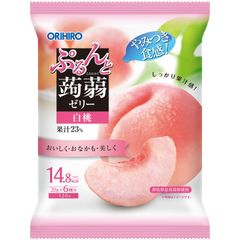オリヒロ　ぷるんと蒟蒻ゼリーパウチ　白桃　こんにゃく　コンニャク　【ORH】
