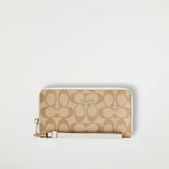 コーチ COACH 長財布 ロング ジップ アラウンド ウォレット シグネチャー キャンバス