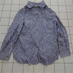 ◇ ⊂ Ungrid アングリッド ストライプ柄 長袖 長袖シャツ サイズF パープル系 レディース E  【1509190041934】