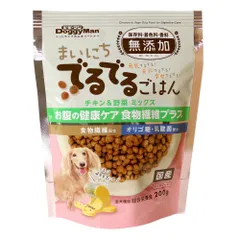 ドギーマン まいにちでるでるごはん お腹の健康ケア 食物繊維プラス 200g 犬用フード （1点）