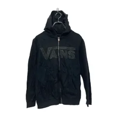 VANS プリント スウェット パーカー ボンズ M ブラック 古着卸 アメリカ仕入 a606-5156