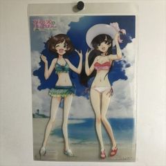 X225 ◆ 미개봉품 걸즈 & 팬처 이십 스즈카 아키야마 유카사토 A3 사이즈 클리어 포스터