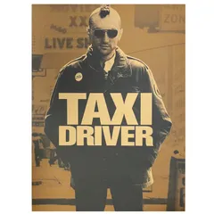 タクシードライバー スチール ポスター 看板 ロバート デ ニーロ 映画 パネル Amazon.co.jp: 【フレーム付-黒-】 映画ポスター タクシー