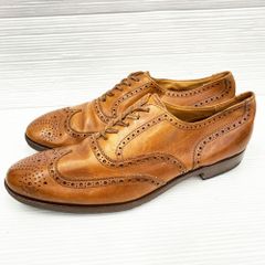 ポロラルフローレン Polo Ralph Lauren レザー ドレスシューズ 内羽根 ウイングチップ MADE IN ENGLAND サイズ：26〜26.5cm位 ブラウン
