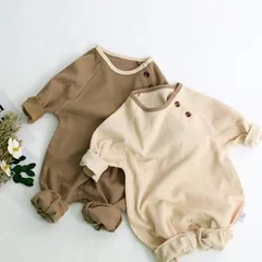 ワッフルロンパース　子供服　80サイズ