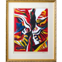 岡本太郎 「哄笑」 セリグラフ シルクスクリーン 額付き