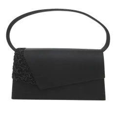 プチソワール  PETIT SOIR ハンドバッグ 鞄 ブラックフォーマル レース 黒 ブラック ■GY99