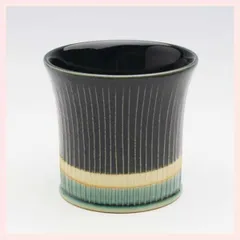 （３Ｐセット）美濃焼　釉彩線十草　湯呑（緑）　※陶器,,個性的,贈り物,ギフト,プレゼント,レトロモダン,エモい,かわいい,可愛い,高級感,高品質,店舗用,シンプル,定番,きれい,湯飲み,コップ　◎2セット目以上大幅値引き対象商品♪