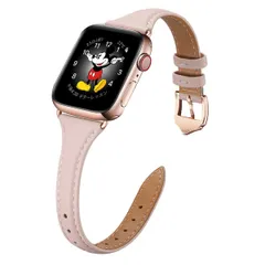 【数量限定】iWatch バンド ultra バンド series アップルウォッチ SE/8/7/6/5/4/3/2/1 41mm，コンパチブル トップグレード革 40mm スリム＆薄型交換用リストバンド 38mm (38mm watch 40mm appl