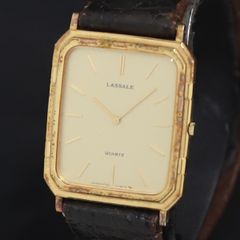 稼働 SEIKO ラサール ゴールド文字盤 ヴィンテージ レディース 腕時計