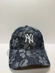 Newera ニューヨークヤンキース フローラデニム 9twenty ストラップバックキャップ ネイビーカラー