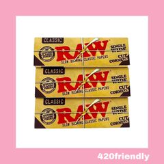 420friendly "RAW" クラシック カットコーナー/ ローリングペーパー(シングルワイド)