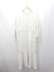 ◇ ⊇ Bab バブ 長袖 ロング ワンピース サイズM オフホワイト レディース E  【1503050004060】